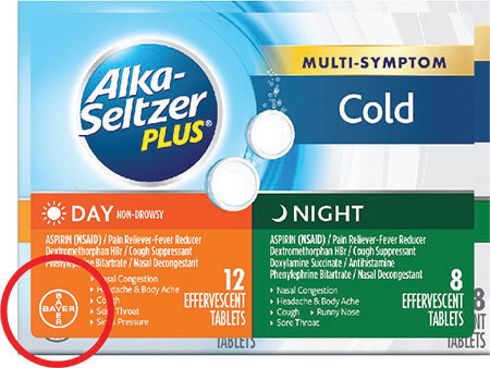 Bayer está retirando paquetes de Alka-Seltzer Plus®