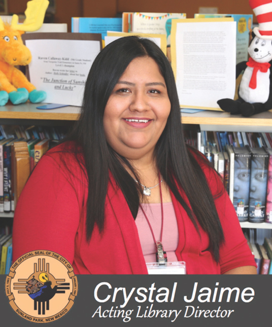 Mensaje de Crystal Jaime – Directora de la biblioteca