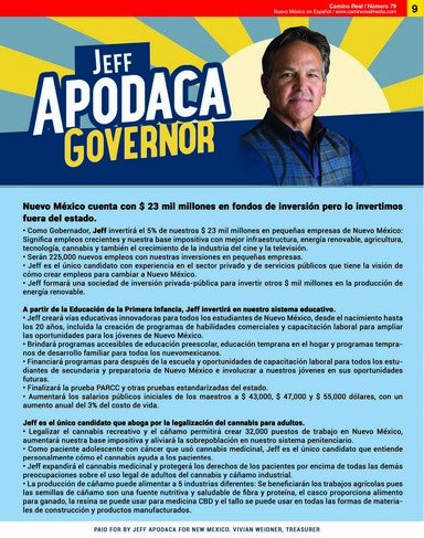Jeff Apodaca para gobernador