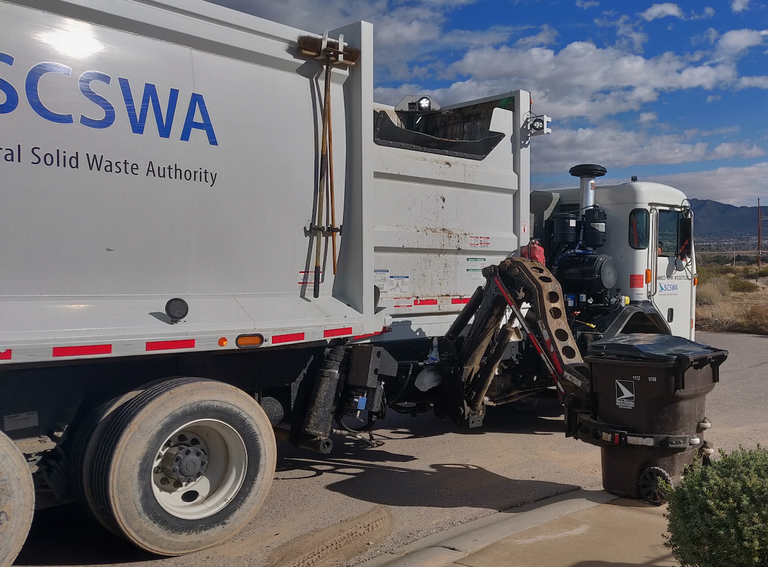 SCSWA utiliza la nueva tecnología inteligente en la recolección de basura de Sunland Park SCSWA utiliza la nueva tecnología inteligente en la recolección de basura de Sunland Park