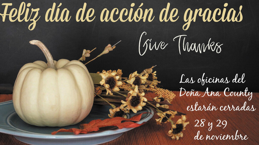 El condado observa Día Acción de Gracias