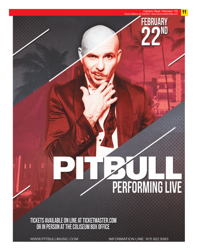 PITBULLen el COLISEO este SABADO