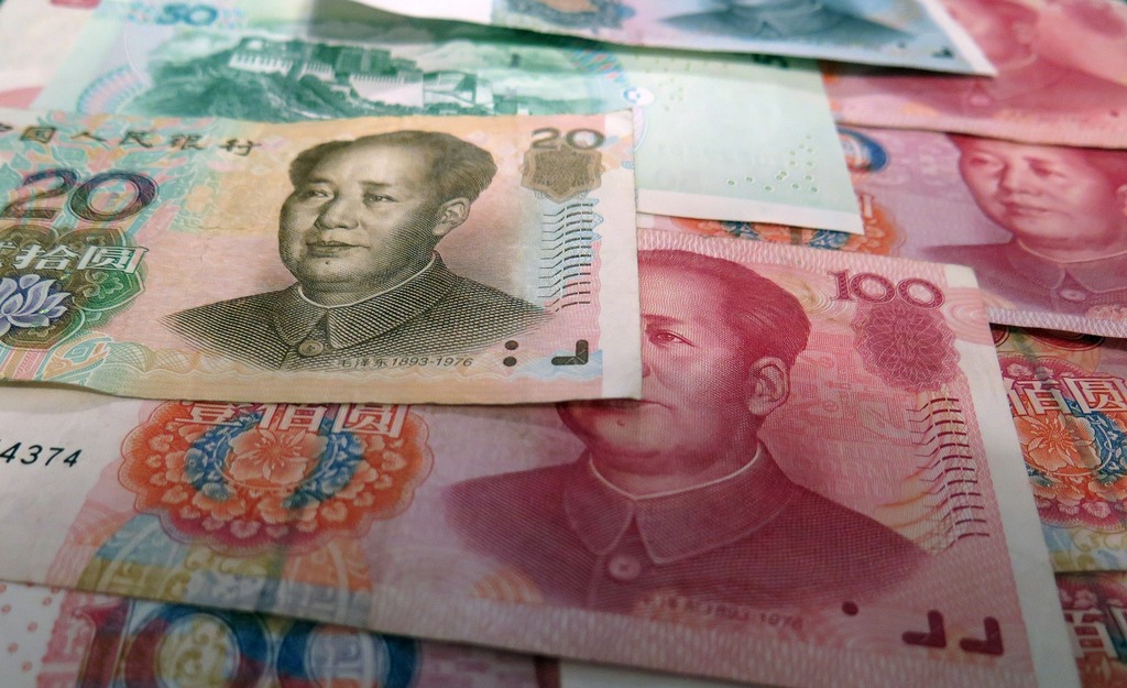 China desinfecta el efectivo
