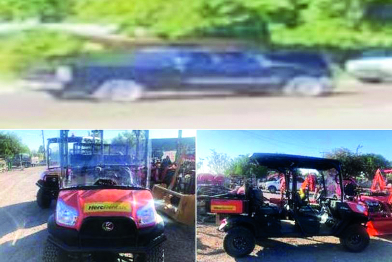 Roban tres Kubota a concesionario