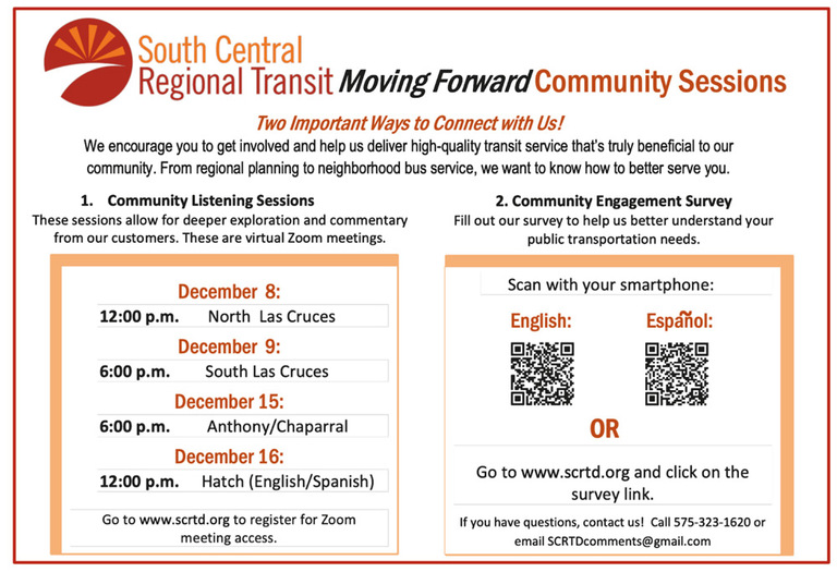 Encuesta de SCRTD sobre plan de transporte
