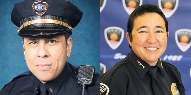 Policía de Las Cruces con jefe hispano y mujer subjefa Policía de Las Cruces con jefe hispano y mujer subjefa