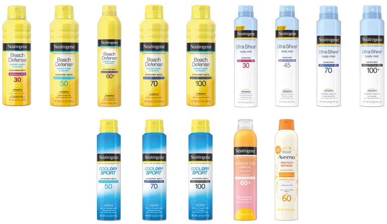 Químico peligroso en protectores solares Neutrogena y Aveno