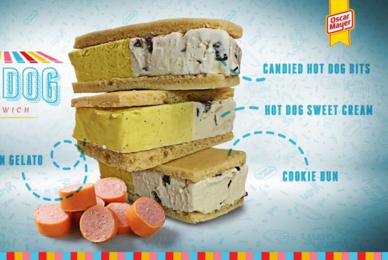 Oscar Mayer vende ‘Cold Dogs’ Un helado con sabor a hot dog pero bien frio Oscar Mayer vende ‘Cold Dogs’ Un helado con sabor a hot dog pero bien frio