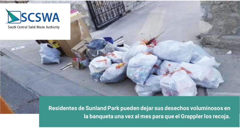 Ponga atención al calendario de su Grappler: sepa cuándo dejar su basura voluminosa en la banqueta.
