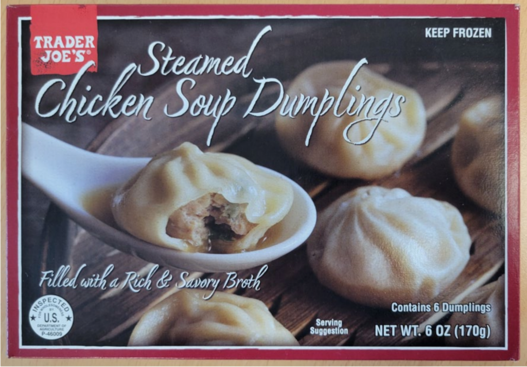 Retiran 61 mil libras de ‘dumplings’ de pollo con plástico duro de Trader Joe’s.