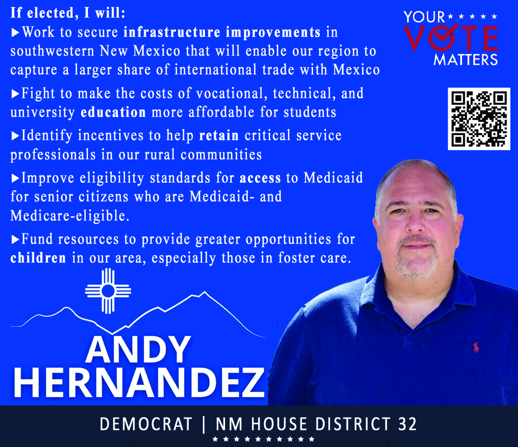 Andy Hernandez anuncia su candidatura para Representante del Distrito 32 de Nuevo México