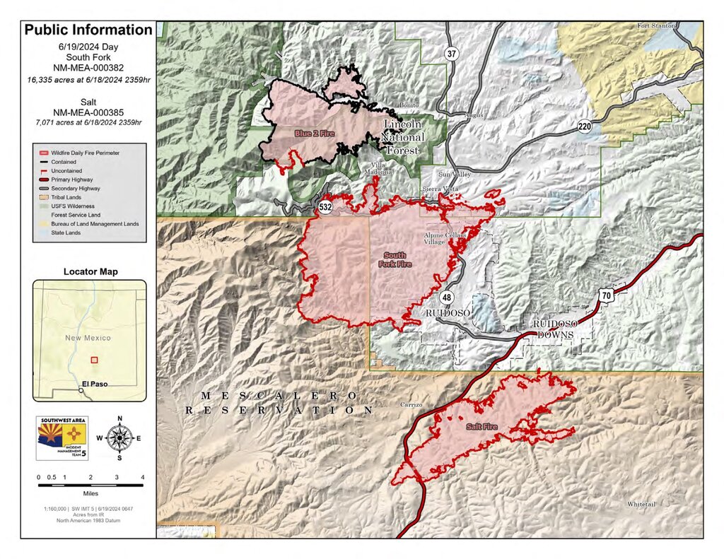 RUIDOSO: Incendios podrían ser intencionales