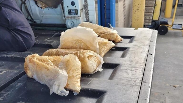 Oficiales incautaron 225 libras de metanfetamina en dos incidentes. 