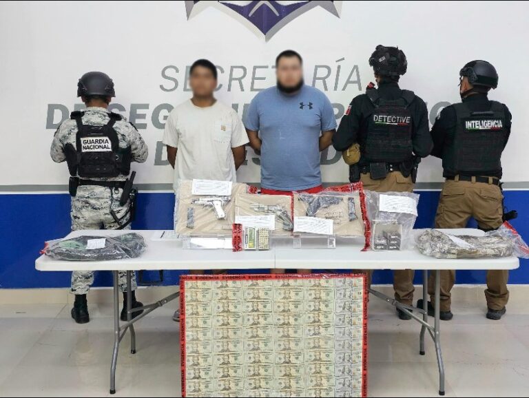 Colaboración binacional logra detención de dos contrabandistas 