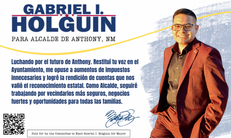 Anuncia Candidatura a Alcalde de Anthony Gabriel Holguin