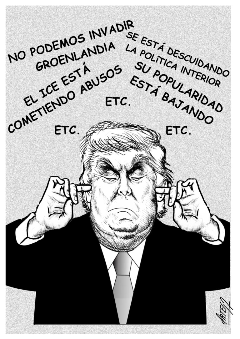 La caída de la popularidad de Trump 