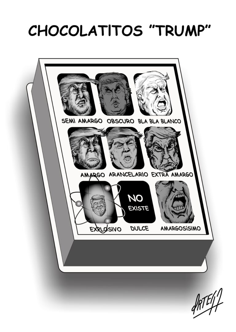 El nombre de Trump en chocolates, aeropuertos y dólares 